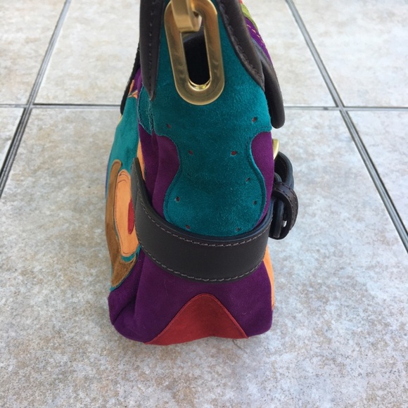 NWT Jimmy Choo Tulita Multi-Color Patchwork Purse - Picture 5 of 13